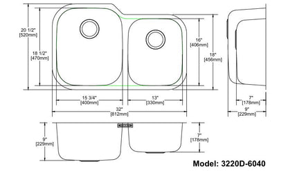 Sink Model: LGDP-3220D-6040